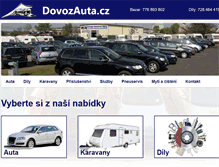 Tablet Screenshot of dovozauta.cz